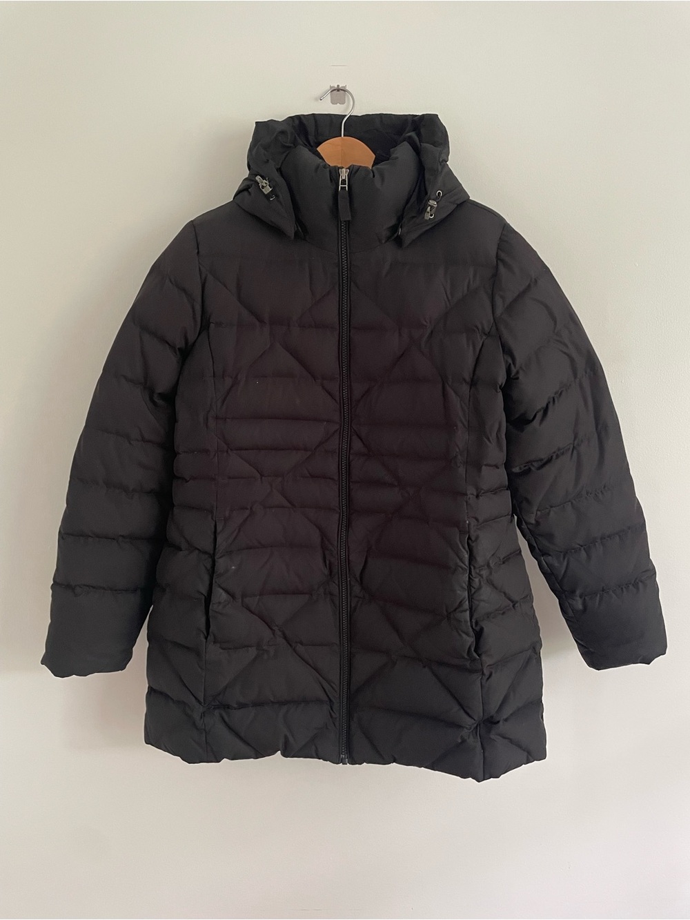 Lands' End Down Quilted Puffer with Detachable Hood